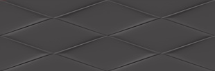 Плитка Cersanit Vegas рельеф черный VGU232 (25x75)